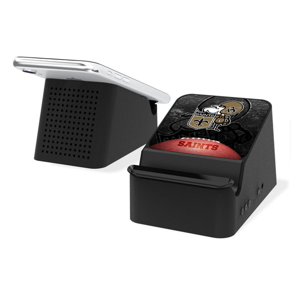 New Orleans Saints Legendary Wireless Charging Station and Bluetooth Speaker