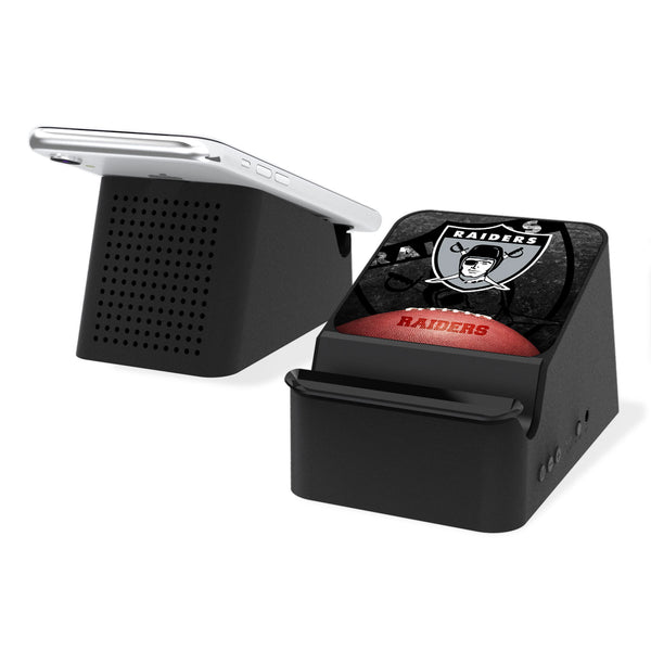Oakland Raiders 1963 Historic Collection Legendary Wireless Charging Station and Bluetooth Speaker