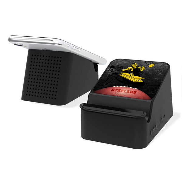 Pittsburgh Steelers 1961 Historic Collection Legendary Wireless Charging Station and Bluetooth Speaker
