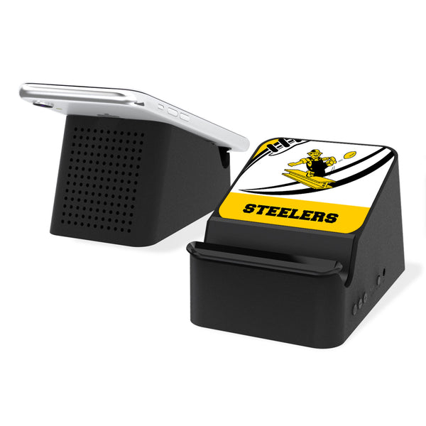 Pittsburgh Steelers 1961 Historic Collection Passtime Wireless Charging Station and Bluetooth Speaker