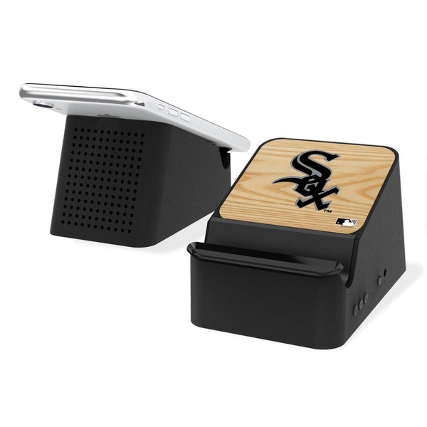 Chicago White Sox Wood Bat Wireless Charging Station and Bluetooth Speaker
