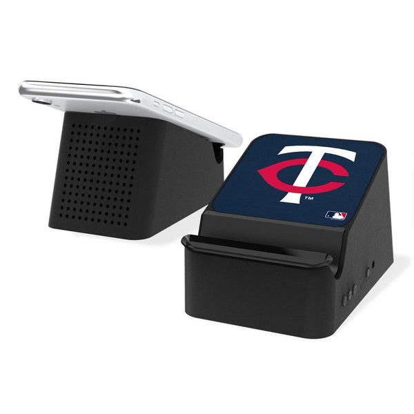 Minnesota Twins Twins Solid Wireless Charging Station and Bluetooth Speaker