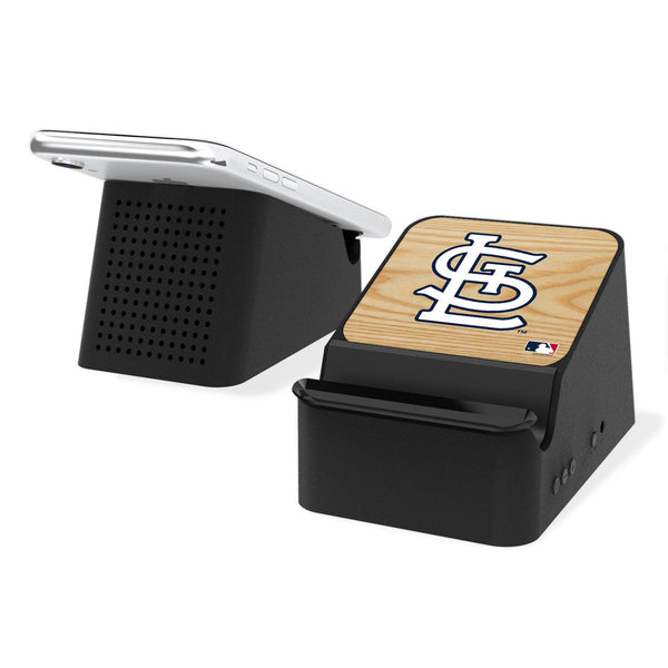 St Louis Cardinals Wood Bat Wireless Charging Station and Bluetooth Speaker
