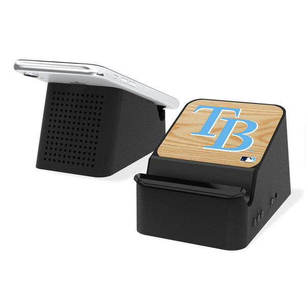 Tampa Bay Rays Wood Bat Wireless Charging Station and Bluetooth Speaker