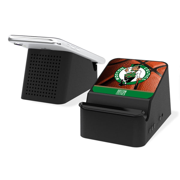 Boston Celtics Basketball Wireless Charging Station and Bluetooth Speaker