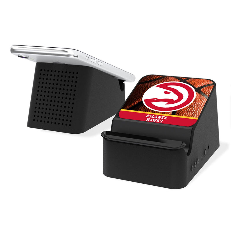Atlanta Hawks Basketball Wireless Charging Station and Bluetooth Speaker