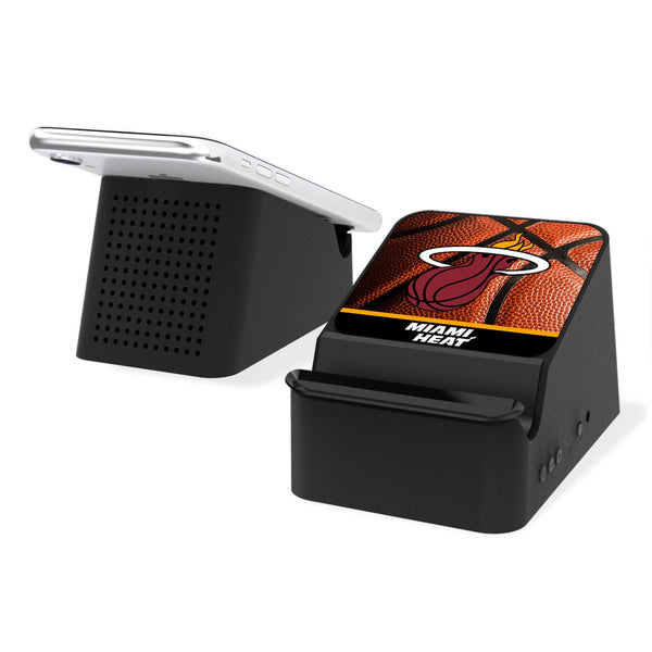Miami Heat Basketball Wireless Charging Station and Bluetooth Speaker