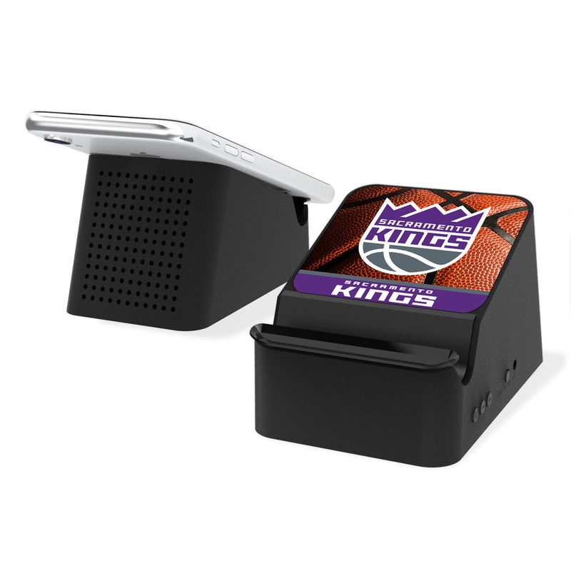 Sacramento Kings Basketball Wireless Charging Station and Bluetooth Speaker