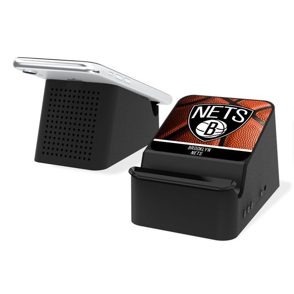 Brooklyn Nets Basketball Wireless Charging Station and Bluetooth Speaker