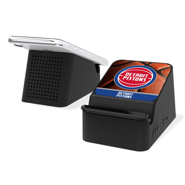 Detroit Pistons Basketball Wireless Charging Station and Bluetooth Speaker