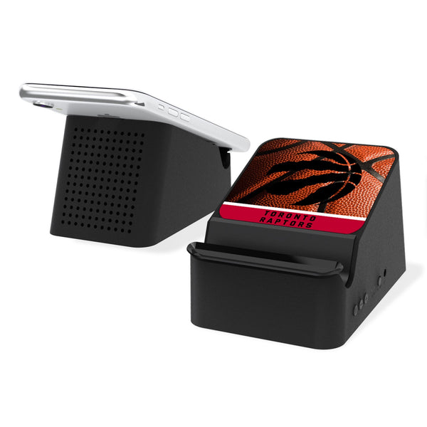 Toronto Raptors Basketball Wireless Charging Station and Bluetooth Speaker