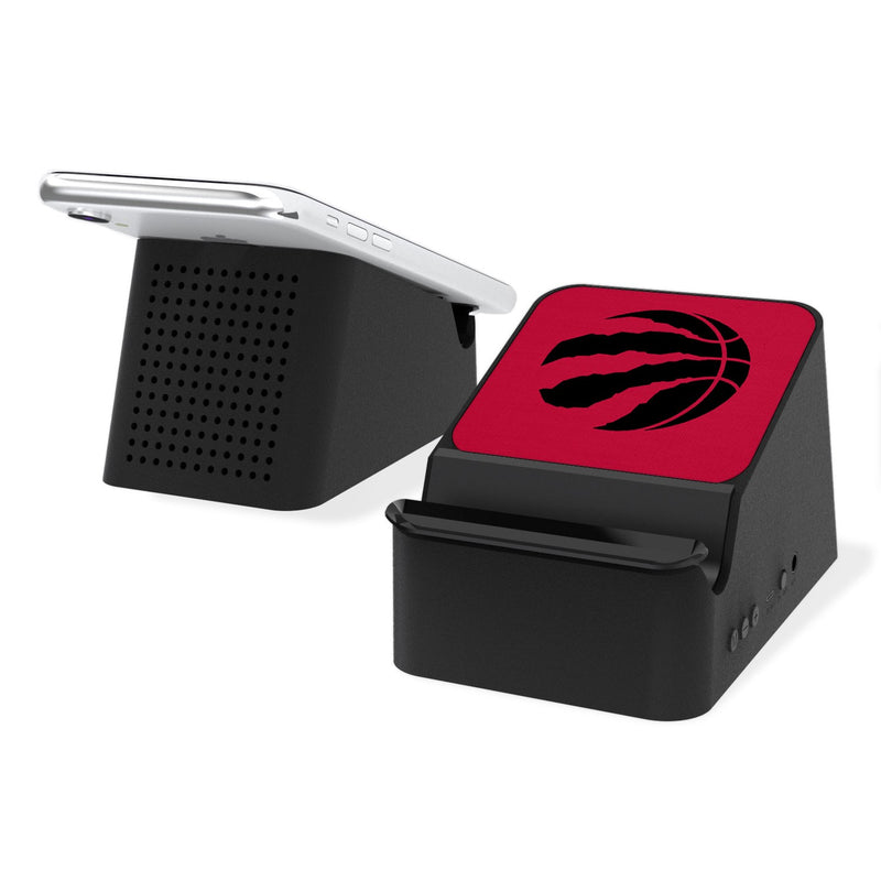 Toronto Raptors Solid Wireless Charging Station and Bluetooth Speaker