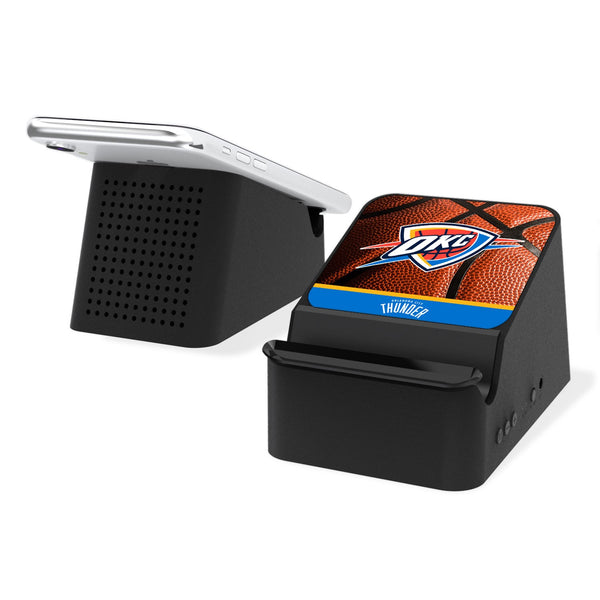 Oklahoma City Thunder Basketball Wireless Charging Station and Bluetooth Speaker