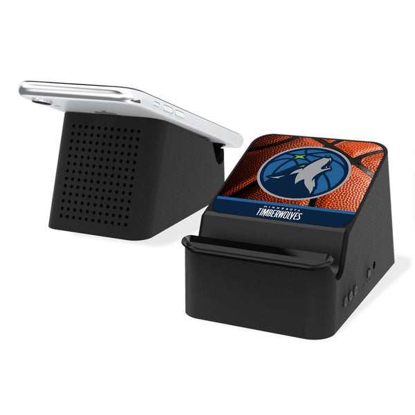 Minnesota Timberwolves Basketball Wireless Charging Station and Bluetooth Speaker