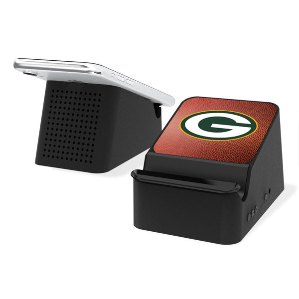 Green Bay Packers Football Wireless Charging Station and Bluetooth Speaker
