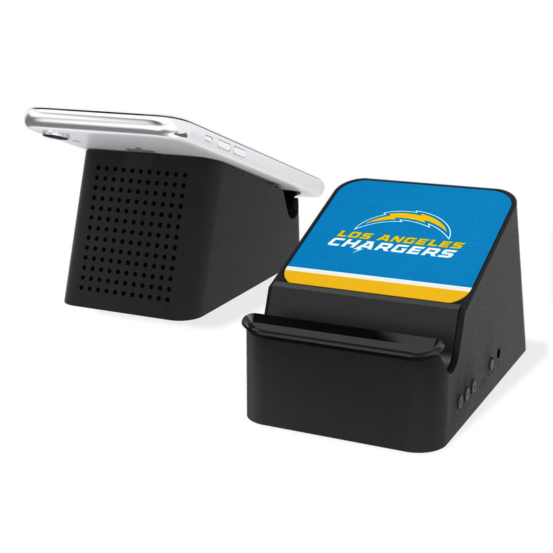 Los Angeles Chargers Stripe Wireless Charging Station and Bluetooth Speaker