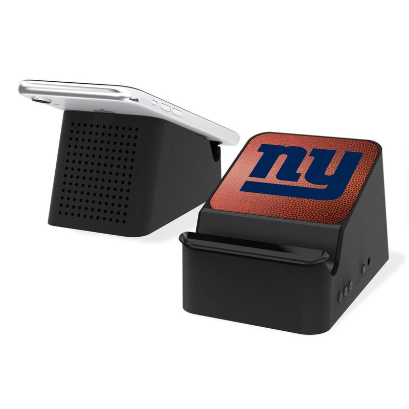 New York Giants Football Wireless Charging Station and Bluetooth Speaker