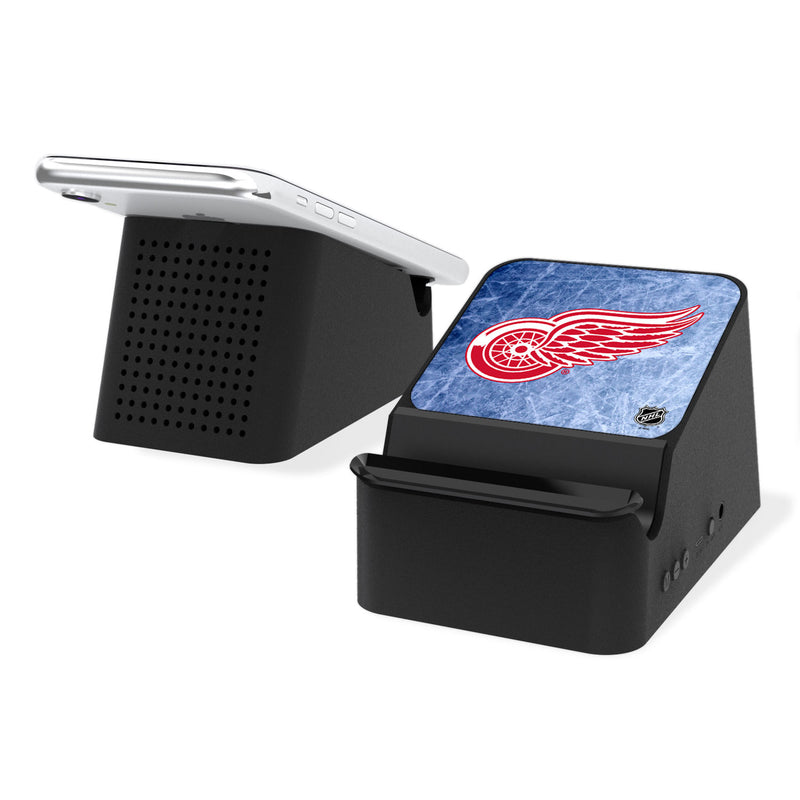 Detroit Red Wings Ice Wireless Charging Station and Bluetooth Speaker