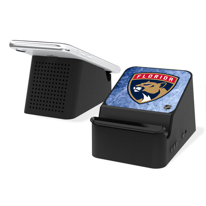 Florida Panthers Ice Wireless Charging Station and Bluetooth Speaker