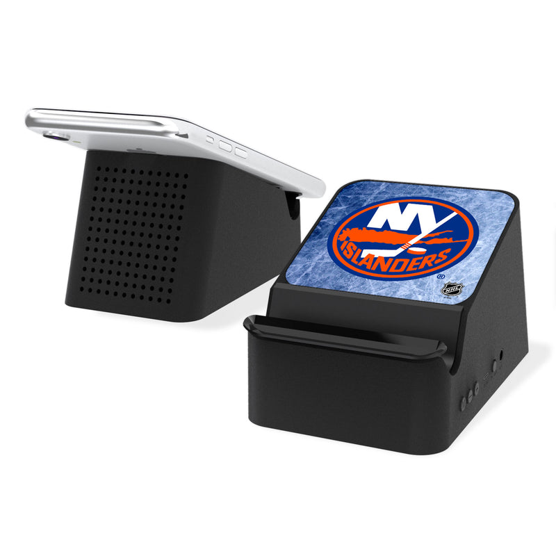 New York Islanders Ice Wireless Charging Station and Bluetooth Speaker