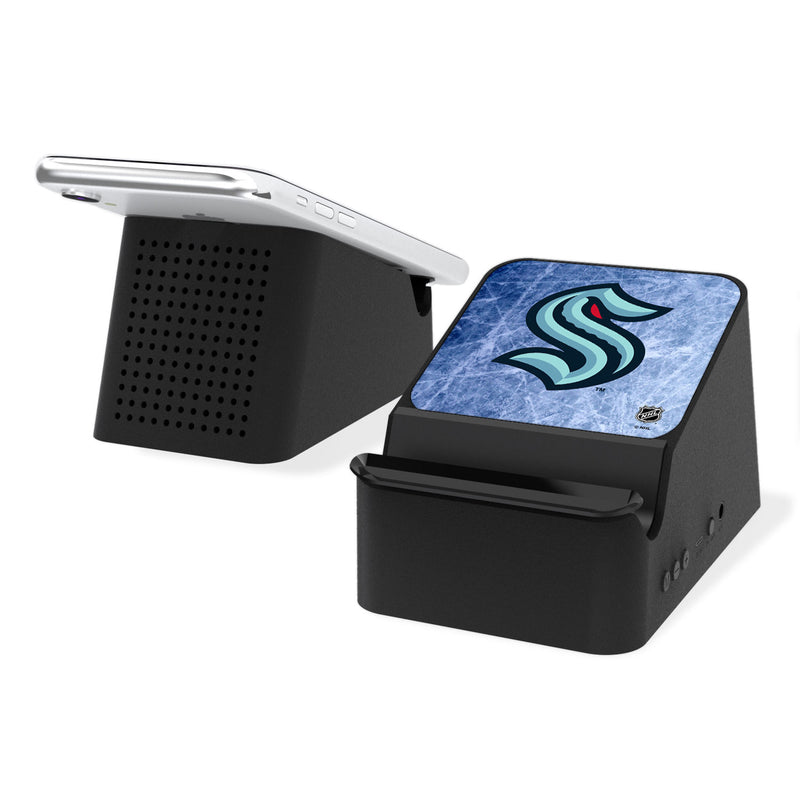 Seattle Kraken Ice Wireless Charging Station and Bluetooth Speaker