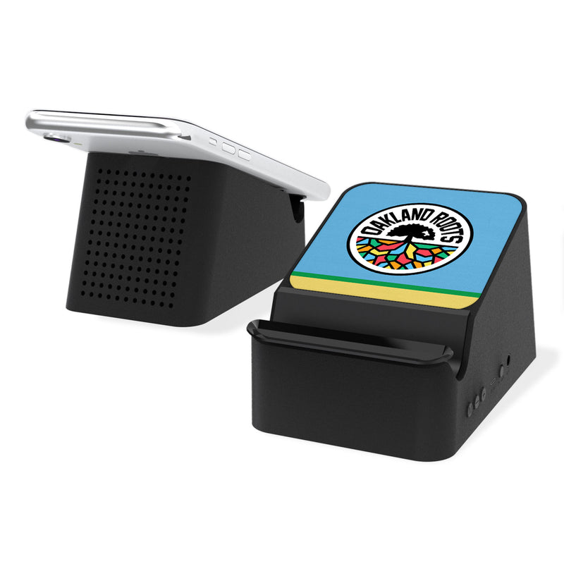 Oakland Roots SC  Stripe Wireless Charging Station and Bluetooth Speaker