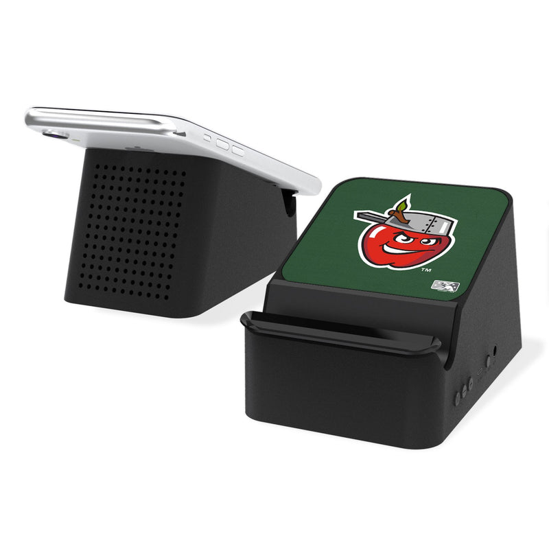 Fort Wayne TinCaps Solid Wireless Charging Station and Bluetooth Speaker