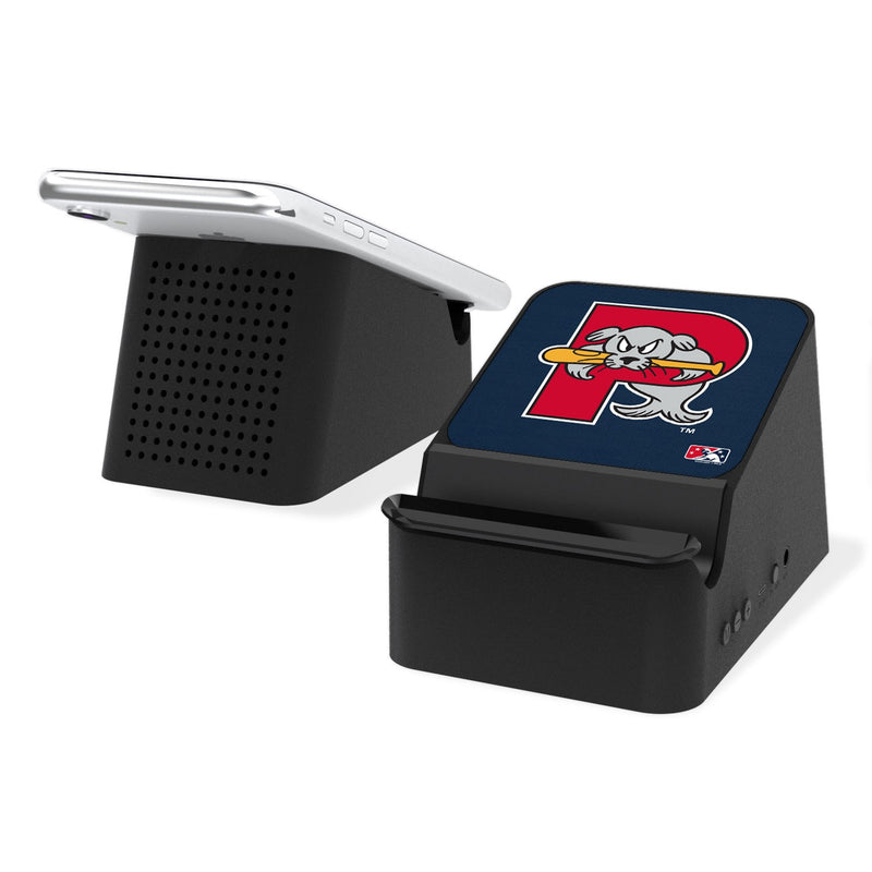 Portland Sea Dogs Solid Wireless Charging Station and Bluetooth Speaker