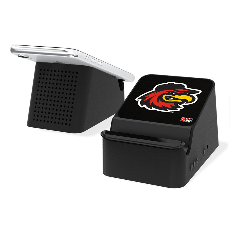 Rochester Red Wings Solid Wireless Charging Station and Bluetooth Speaker