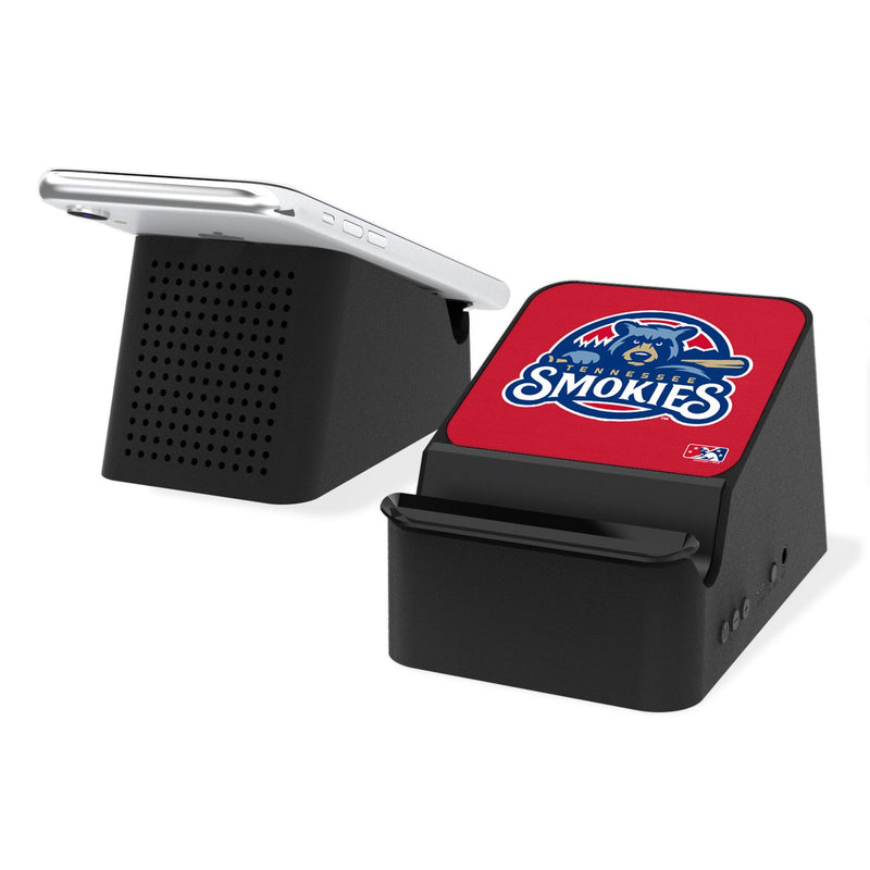 Tennessee Smokies Solid Wireless Charging Station and Bluetooth Speaker