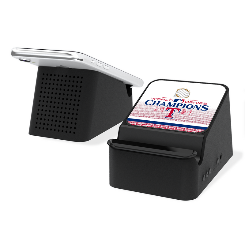 Texas Rangers 2023 MLB World Series Wireless Charging Station and Bluetooth Speaker