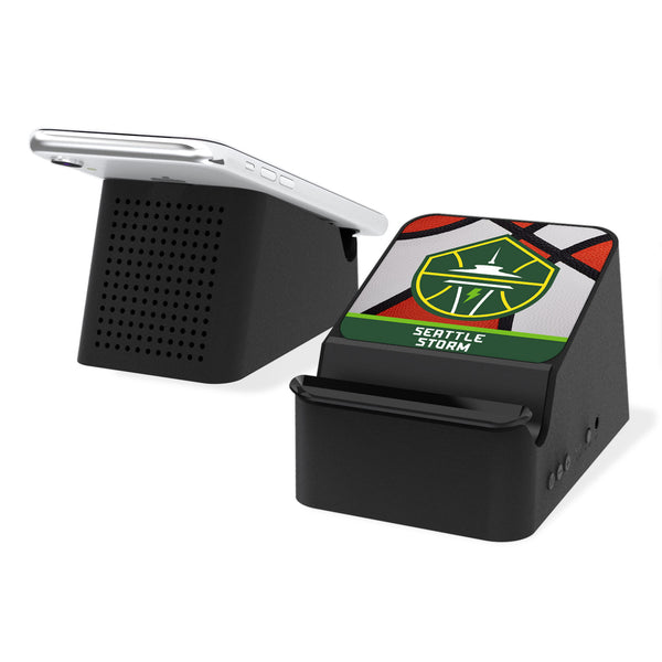 Seattle Storm Basketball Wireless Charging Station and Bluetooth Speaker