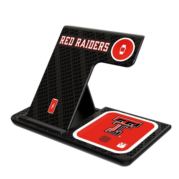 Texas Tech Red Raiders Monocolor Tilt 3 in 1 Charging Station