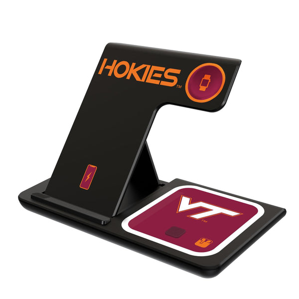 Virginia Tech Hokies Monocolor Tilt 3 in 1 Charging Station