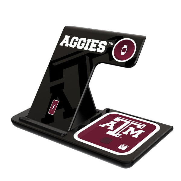 Texas A&M Aggies Monocolor Tilt 3 in 1 Charging Station