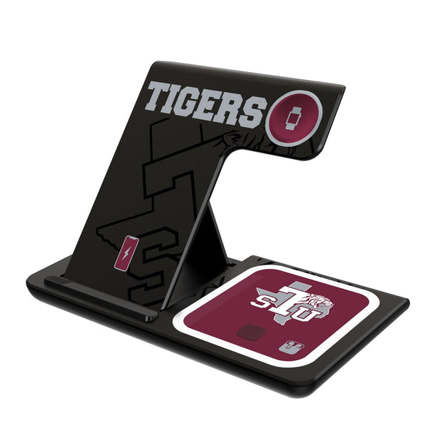 Texas Southern Tigers Monocolor Tilt 3 in 1 Charging Station