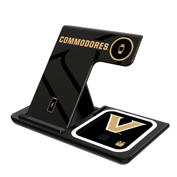 Vanderbilt Commodores Monocolor Tilt 3 in 1 Charging Station