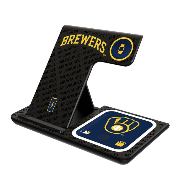 Milwaukee Brewers Tilt 3 in 1 Charging Station