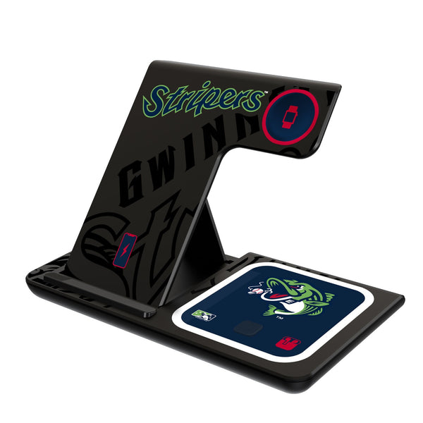 Gwinnett Stripers Tilt 3 in 1 Charging Station