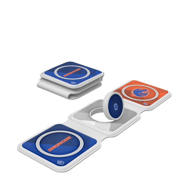 Boise State Broncos Color Block Foldable 3 in 1 Charger