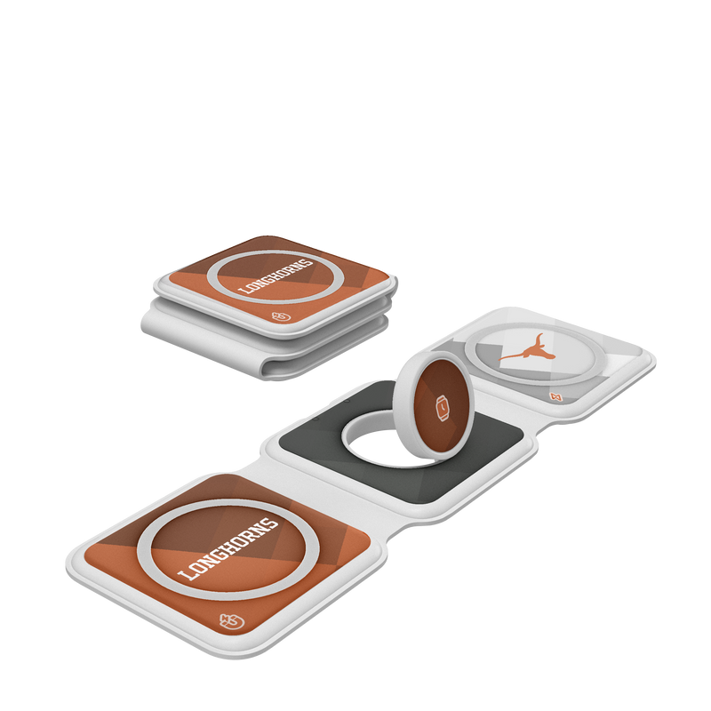 Texas Longhorns Color Block Foldable 3 in 1 Charger