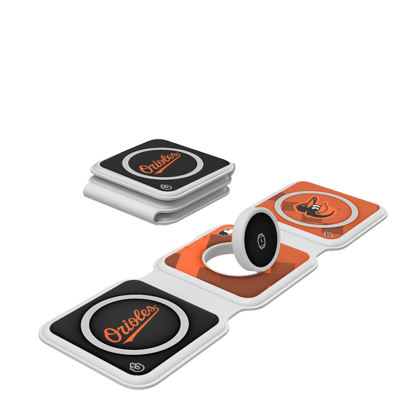 Baltimore Orioles Color Block Foldable 3 in 1 Charger