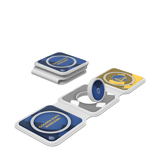 Golden State Warriors Color Block Foldable 3 in 1 Charger