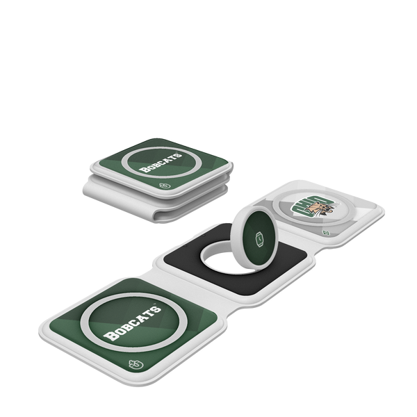 Ohio University Bobcats Color Block Foldable 3 in 1 Charger