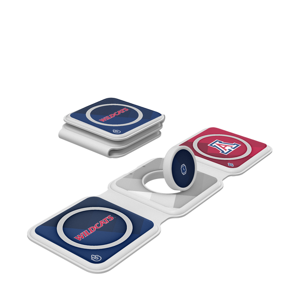 Arizona Wildcats Color Block Foldable 3 in 1 Charger