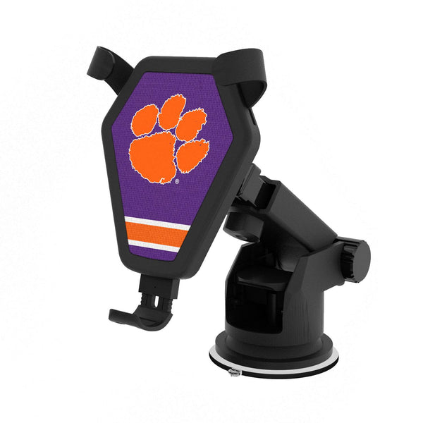 Clemson Tigers Stripe Wireless Car Charger