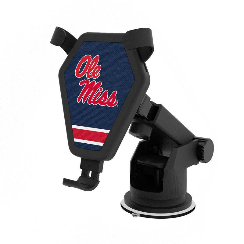 Mississippi Ole Miss Rebels Stripe Wireless Car Charger