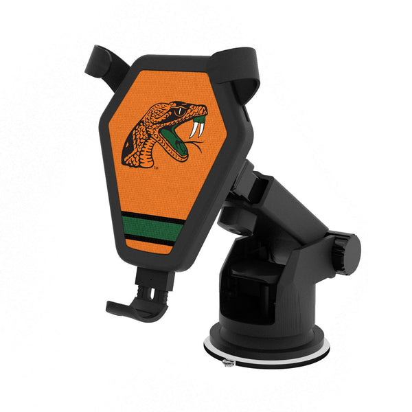 Florida A&M Rattlers Stripe Wireless Car Charger
