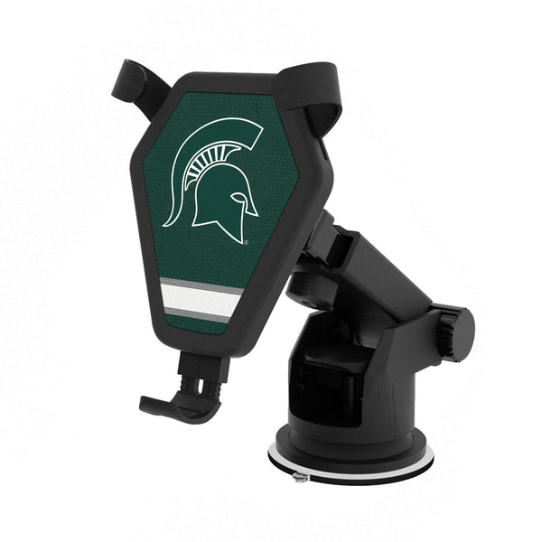 Michigan State Spartans Stripe Wireless Car Charger