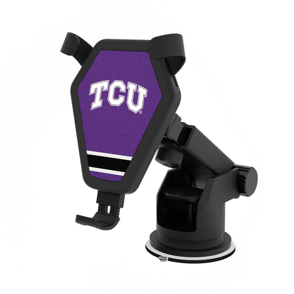 Texas Christian Horned Frogs Stripe Wireless Car Charger